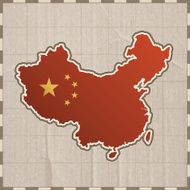 China retro map