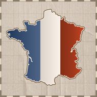 France retro map