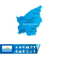 San Marino map
