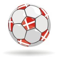 Denmark Flag Soccer Ball