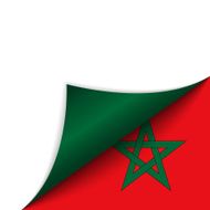 Morocco Country Flag Turning Page N3