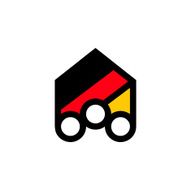 People of Germany abstract vector sign