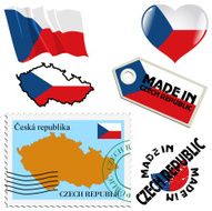 national colours of Czech Republic