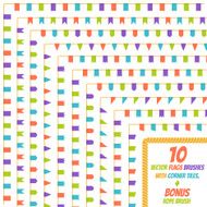 Vector flags brush