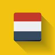 Button with flag of Netherlands