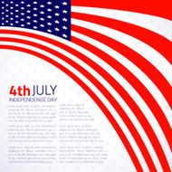 Stylish american Independence day design N8