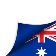 Australia Country Flag Turning Page N3