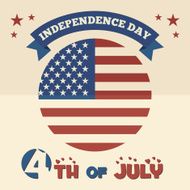 American Independence Day flat design