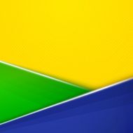 Abstract geometric background with Brazil flag colors Vector illustration N6