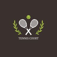 Vector illustration with sports objects for tennis N8