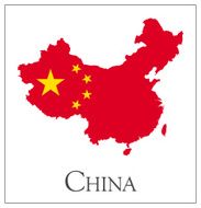China Flag Map N8