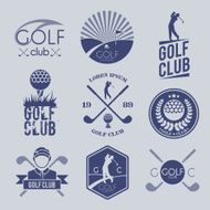 Golf club label