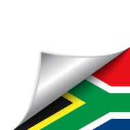 South Africa Country Flag Turning Page N3