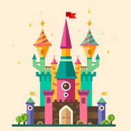 Magical fabulous cartoon castle N2