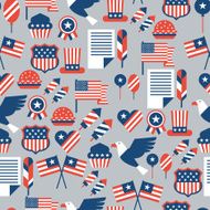 United States of America Independence Day seamless pattern N5