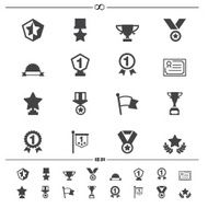 trophy and awards icons vector eps10 N2