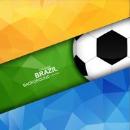 Geometric background flag in Brazil