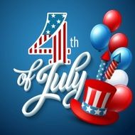 American Independence Day Festive vector illustration N2