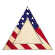 Grunge patriotic frame - Triangle Shape