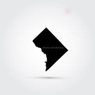 Map of the U S District Columbia
