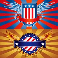 Patriotic Winged Emblems