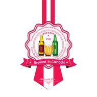 Brewed in Canada - Beer sticker advertising