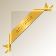 Best Offer - Golden Corner Ribbon