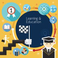 Student Success Learning Education Frame with Icons N2
