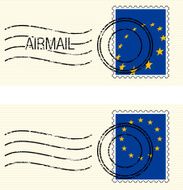 EU Flag Postage stamp