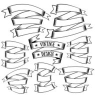 Vintage ribbons set N4