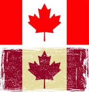 Canadian flags