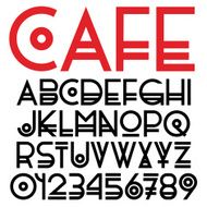 Original font and numbers