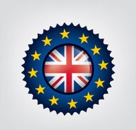 Stars circle around United Kingdom flag