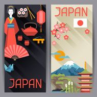 Japan banners design