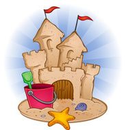 Sand Castle on the Beach