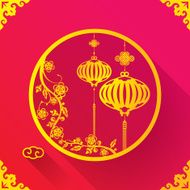 Chinese Lantern design template