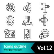 Mobile navigation icons N2