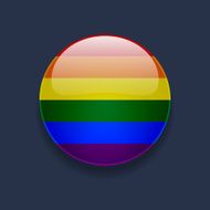 Round icon with rainbow flag N2