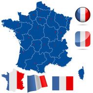 France vector set