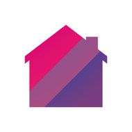 house with a bisexual pride flag
