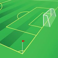 Soccer field vector illustration