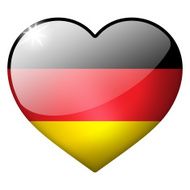 germany heart button