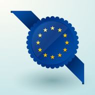 European Union as a brand label overlay
