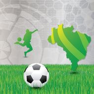 Brasil Soccer green background