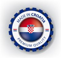 Made in Croatia seal Croatian Flag(vector art) N2