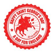 Happy Saint George&#039;s Day stamp