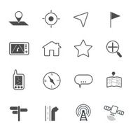 map icon set vector