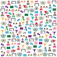 Soccer background Icons set Illustration eps10 N4