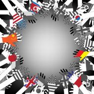 Flag hands vector illustration N7