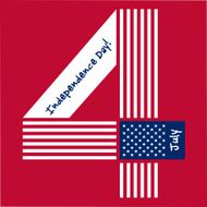 Independence Day card or background July 4 N23
